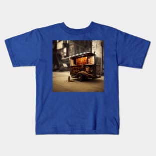 Steampunk Tokyo Ramen Cart Kids T-Shirt